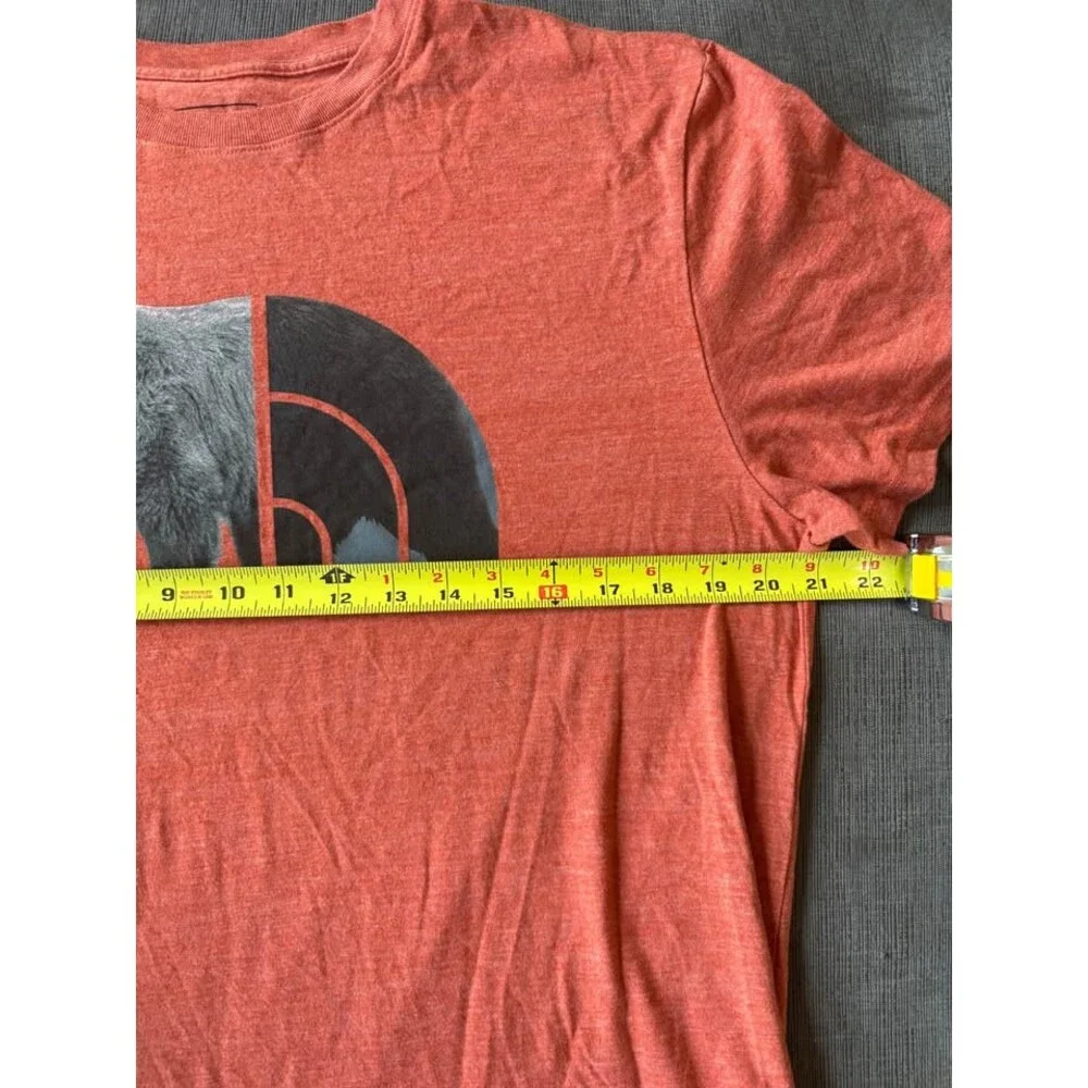 The North Face Men's L Orange Grizzly Bear Half Dome Graphic T-Shirt
